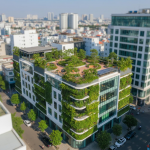 Công trình xanh là biểu tượng của sự hài hòa giữa phát triển đô thị hiện đại và bảo vệ môi trường bền vững.