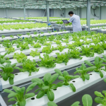 Các hệ thống thủy canh hiện đại tối ưu hóa không gian và tài nguyên, mang lại năng suất cao.