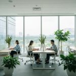 Không gian làm việc đạt tiêu chuẩn xanh giúp cải thiện sức khỏe, nâng cao tinh thần và năng suất làm việc của nhân viên.