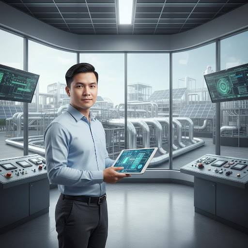 Kỹ sư môi trường ứng dụng khoa học và công nghệ để giải quyết thách thức môi trường, hướng tới một tương lai bền vững.