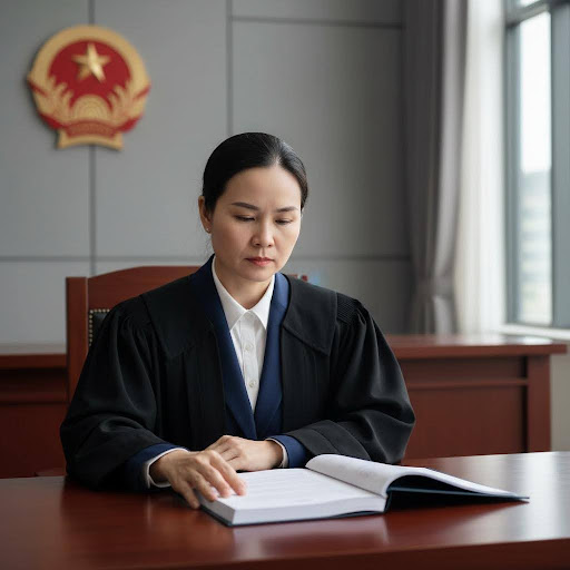 Thẩm phán thực hiện nhiệm vụ xét xử, đòi hỏi sự tập trung cao độ và am hiểu pháp luật sâu sắc.