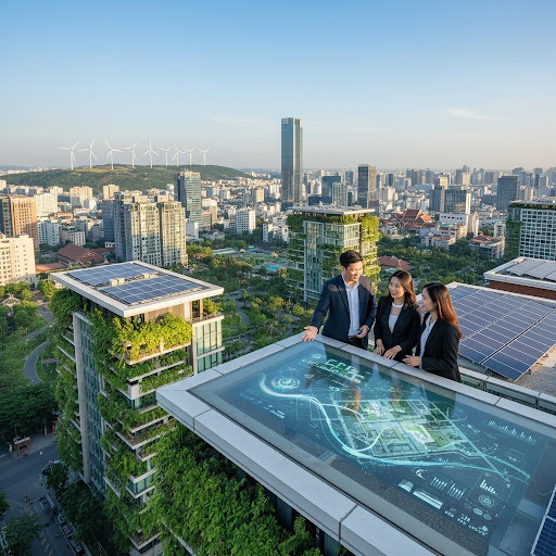 Ngành công nghệ môi trường mở ra nhiều triển vọng trong phát triển bền vững và năng lượng tái tạo, kiến tạo tương lai xanh cho các đô thị.