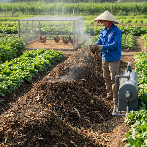 Giảm thiểu chất thải và tái sử dụng tài nguyên là nguyên tắc cốt lõi giúp nông nghiệp tuần hoàn phát triển bền vững.