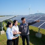 Các chuyên gia Việt Nam đang triển khai và quản lý dự án năng lượng tái tạo, thể hiện ứng dụng thực tế của đầu tư xanh.